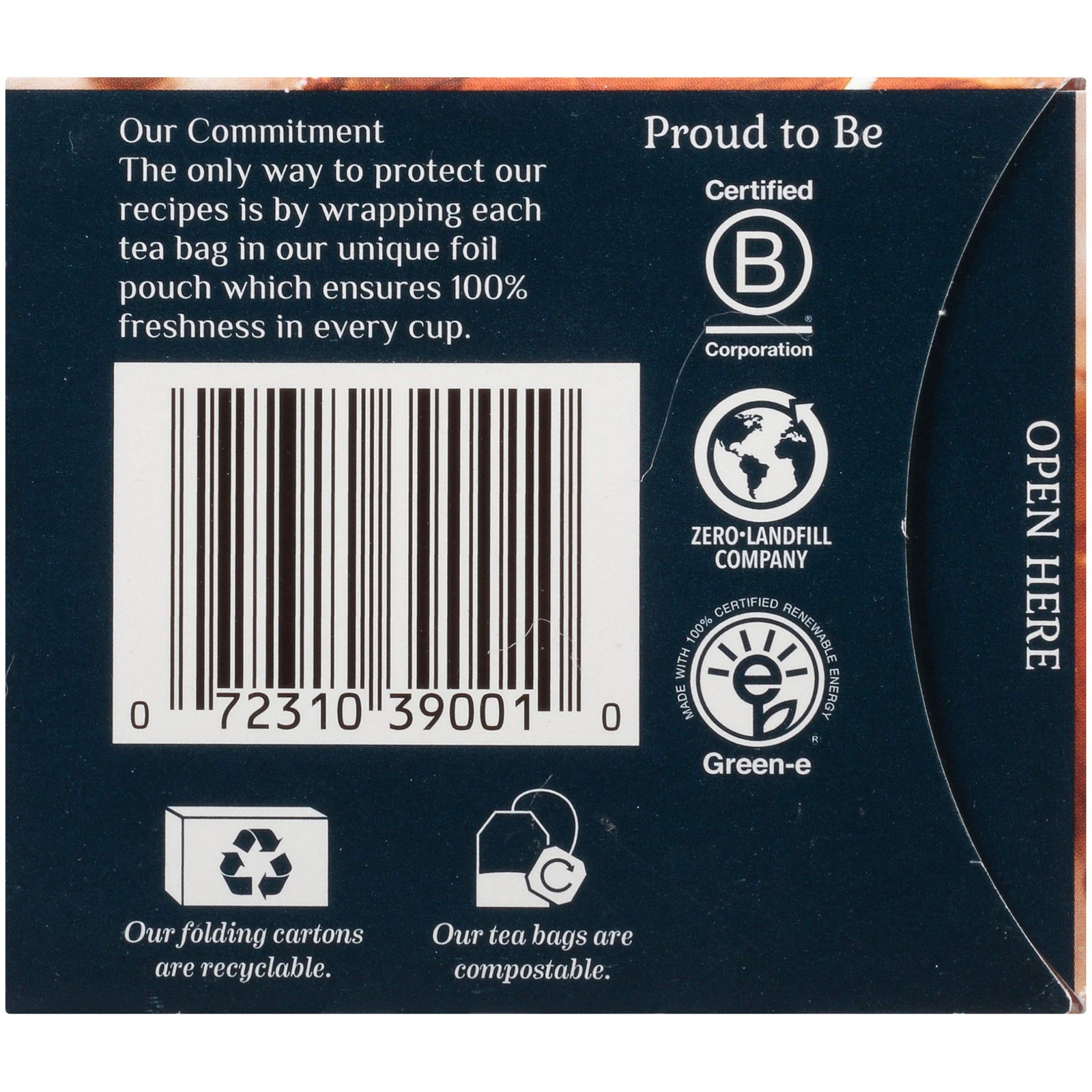 Bigelow Botanicals Cold Water Infusion Blueberry Citrus Basil Tea Bags 18 Count