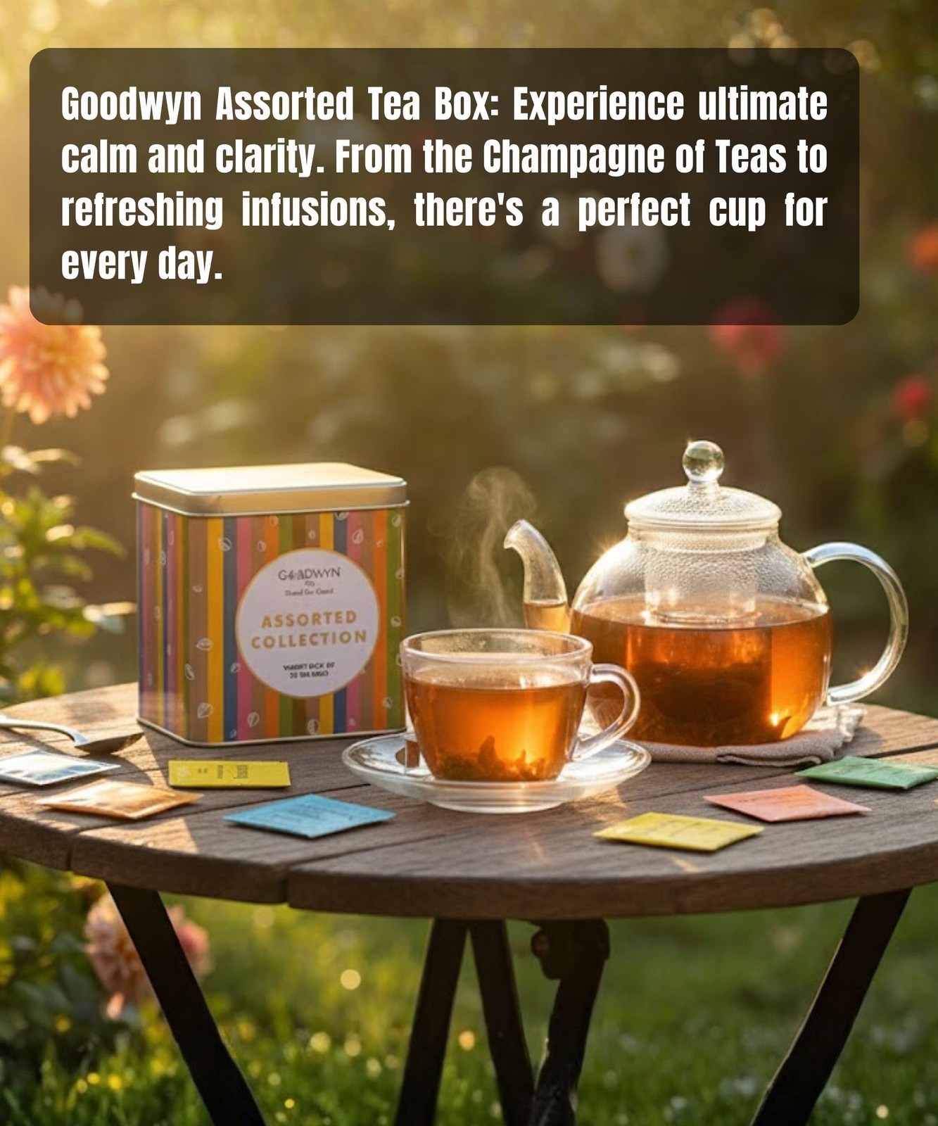 Goodwyn Herbal Tea Sampler Gift Box 20 Tea Bags