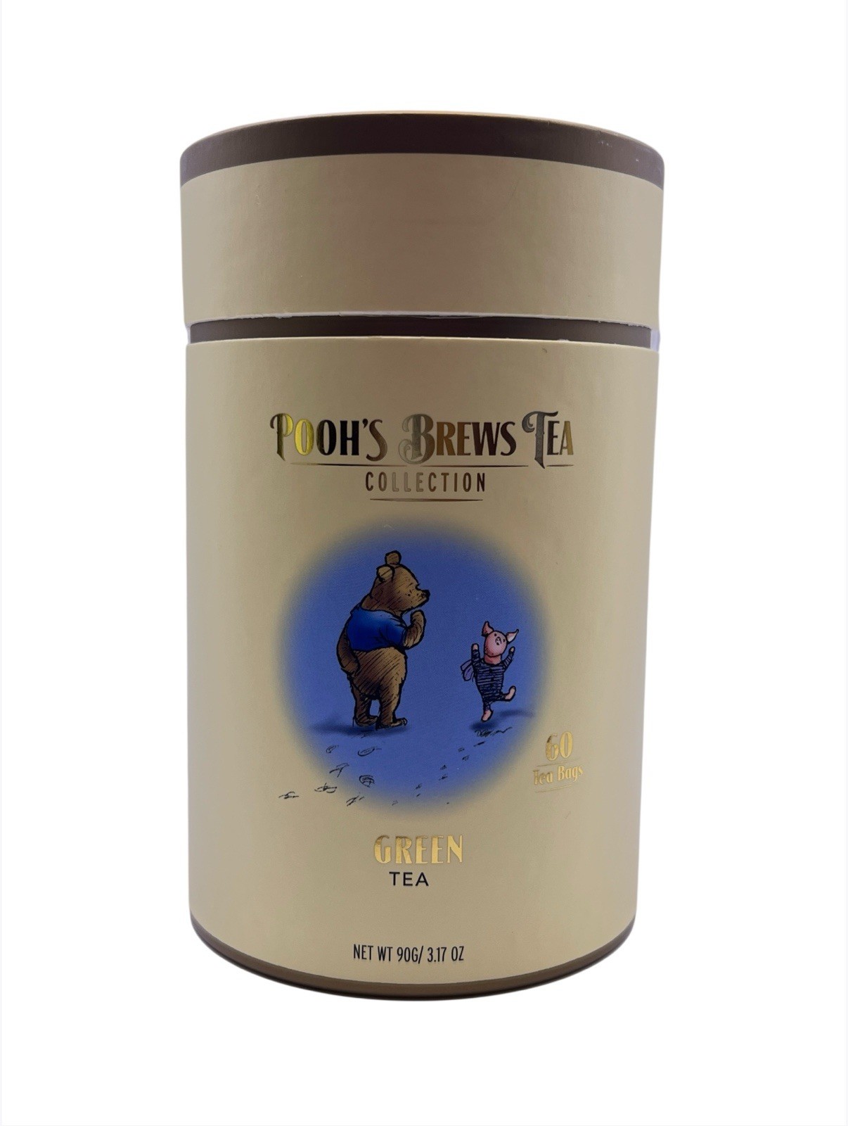 2 PK – Pooh’s Brews Tea Collection Green Tea / Earl Grey Black Tea • 60 Tea Bags