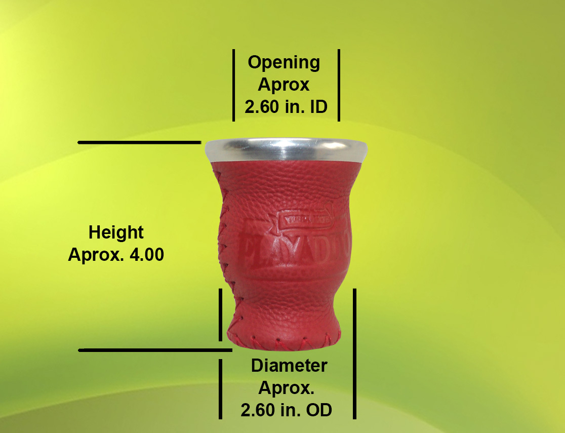 Playadito – Leather Covered Glass Vessel – Free Shipping