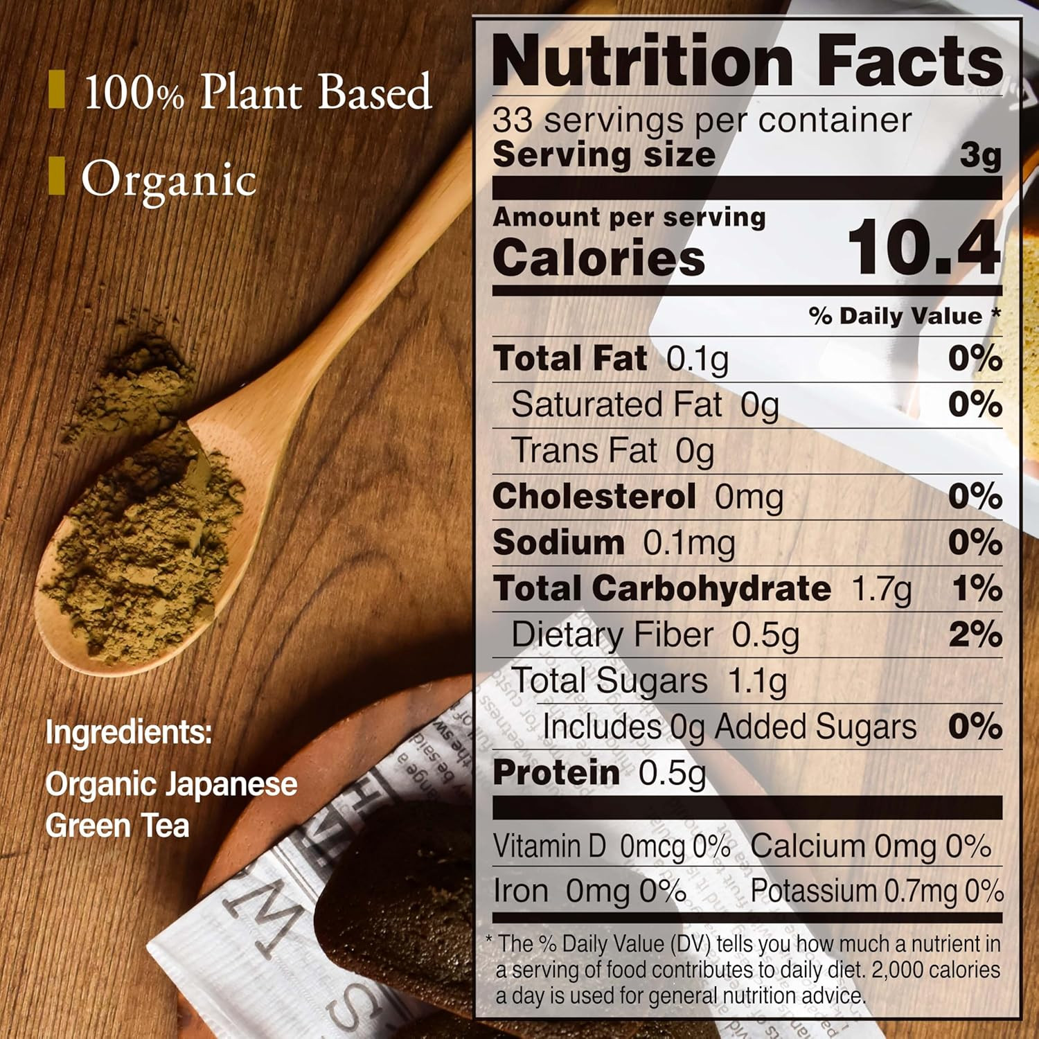 YAMASAN KYOTO UJI Hojicha Powder Organic Roasted Green Tea Baking Powder Latte P