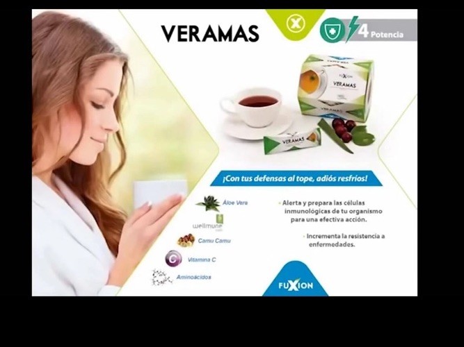 Fuxion VERA+ Herbal Tea Infusion Aloe Vera Amalaki Olive 28 Bags Clean Label