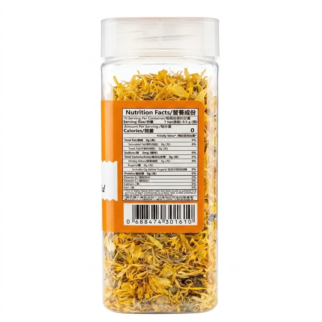Dried Pot Marigold Ren He Tang 1.23 oz 35g (2 Packs)
