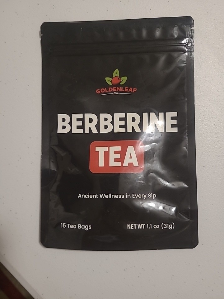 Golden Leaf Berberine Tea 15 Tea Bags For Wellness Turmeric Cinnamon Ginger