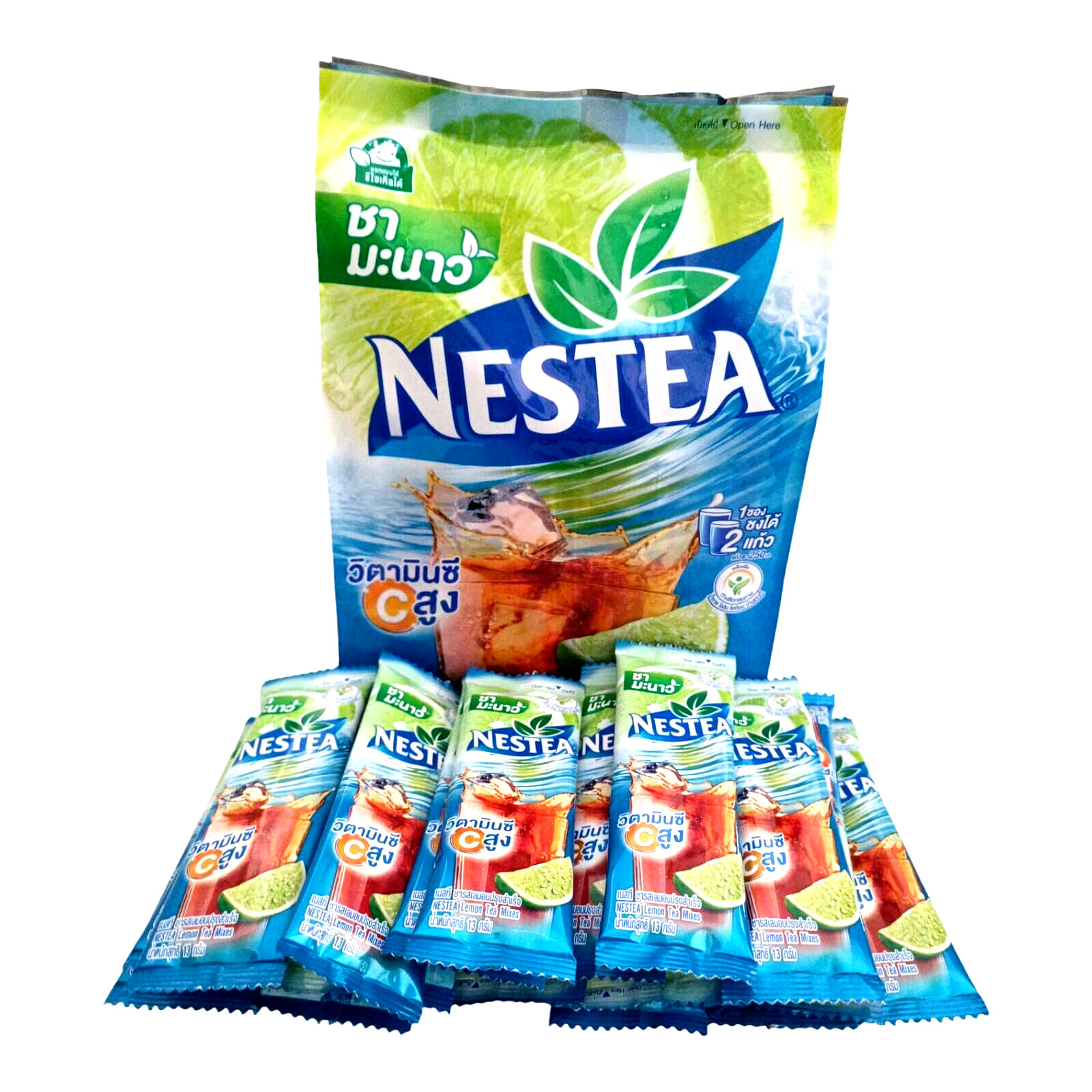 Nestea Instant Iced Tea Thai herbal Lemon Flavour fresh vitamin C set x2