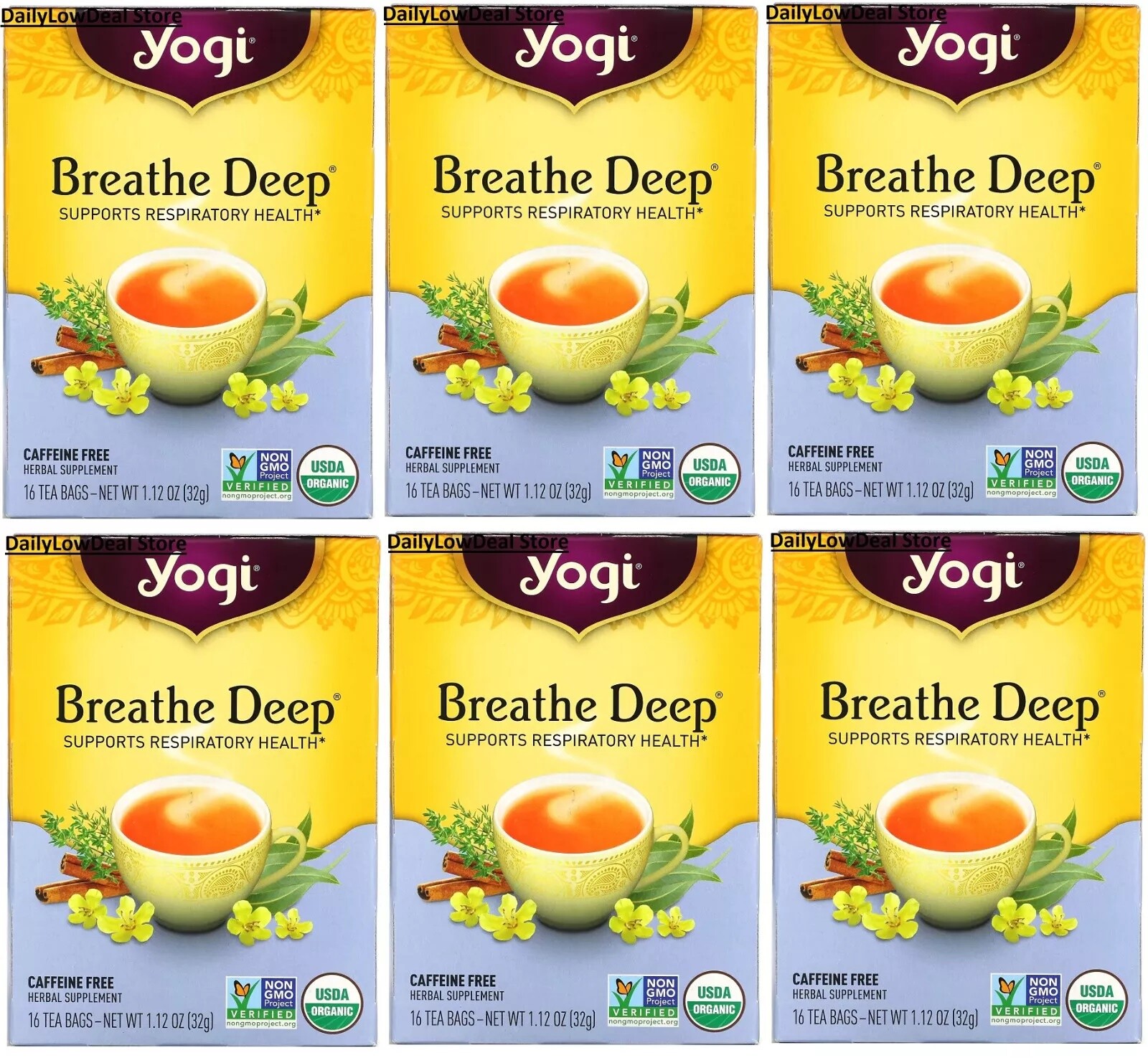 Yogi Tea – 16 Tea Bags OR 96 Tea Bags – Choose your FLAVOR and COUNT – FRESH