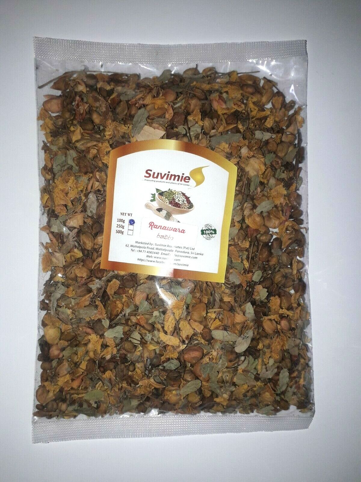 Natural Ranawara Mal Herbal Drink 100g (Tanner’s Cassia Auriculata Avarampoo)