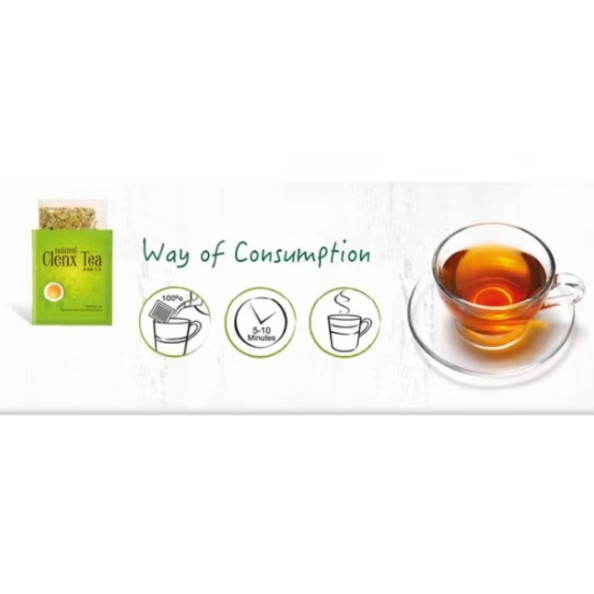 Original Natural Clenx Tea – 20pcs Loose Pack Detox Herbal Teabags 3g Each