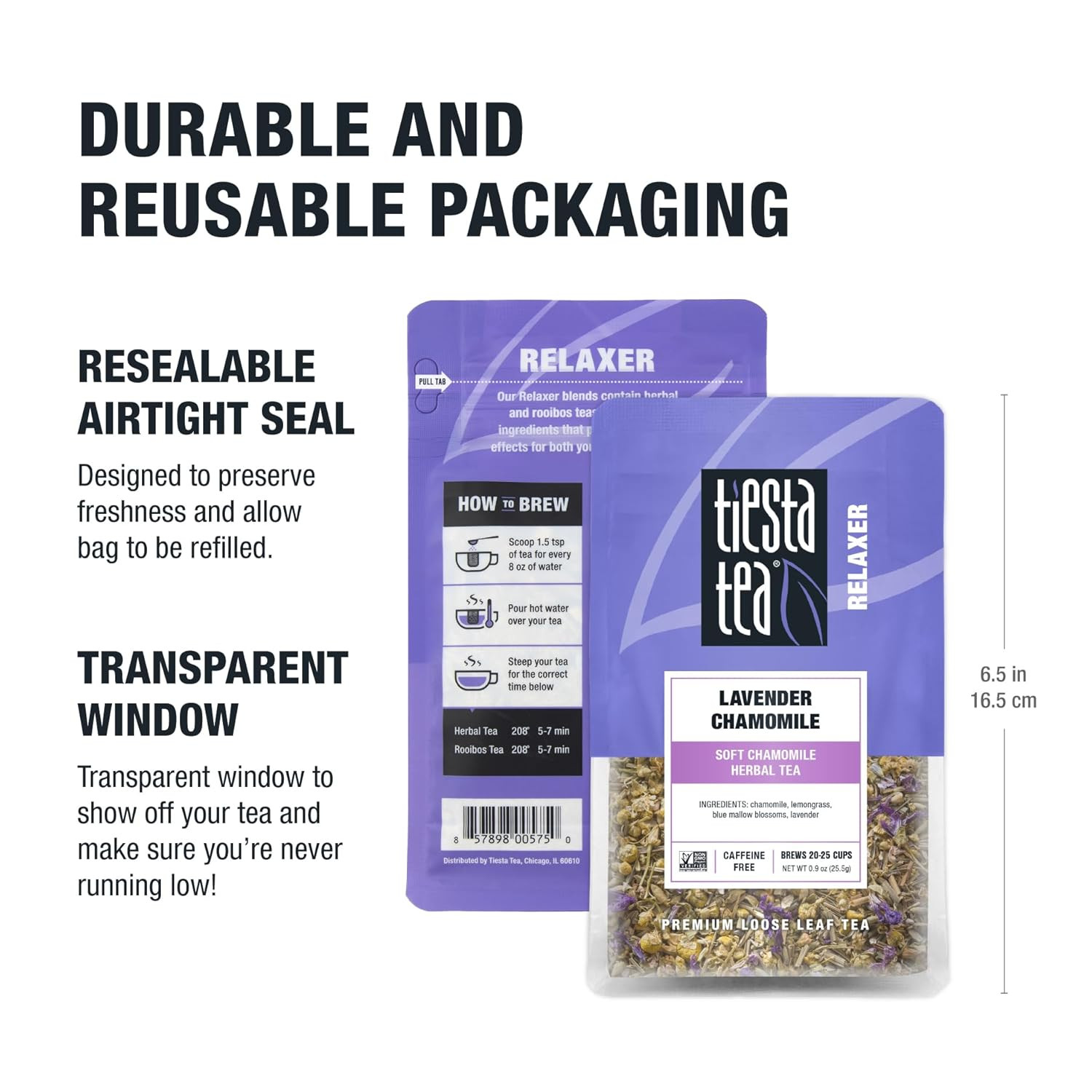 Tiesta Tea – Lavender Chamomile Herbal Tea, Calming Loose Leaf Blend with Chamom