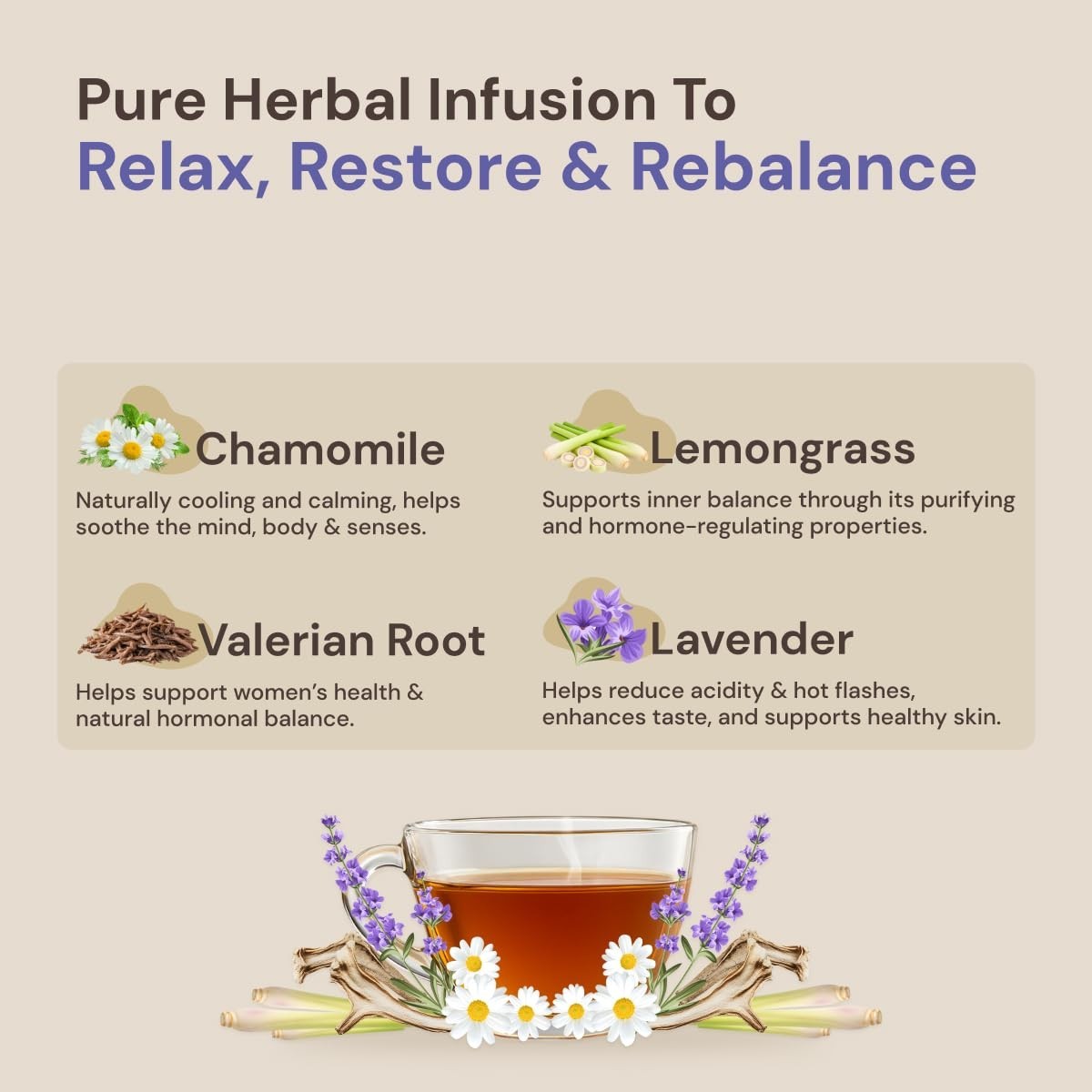 Maharishi Ayurveda All Natural Blissful Rest Herbal Tea, 20 Tea Bag