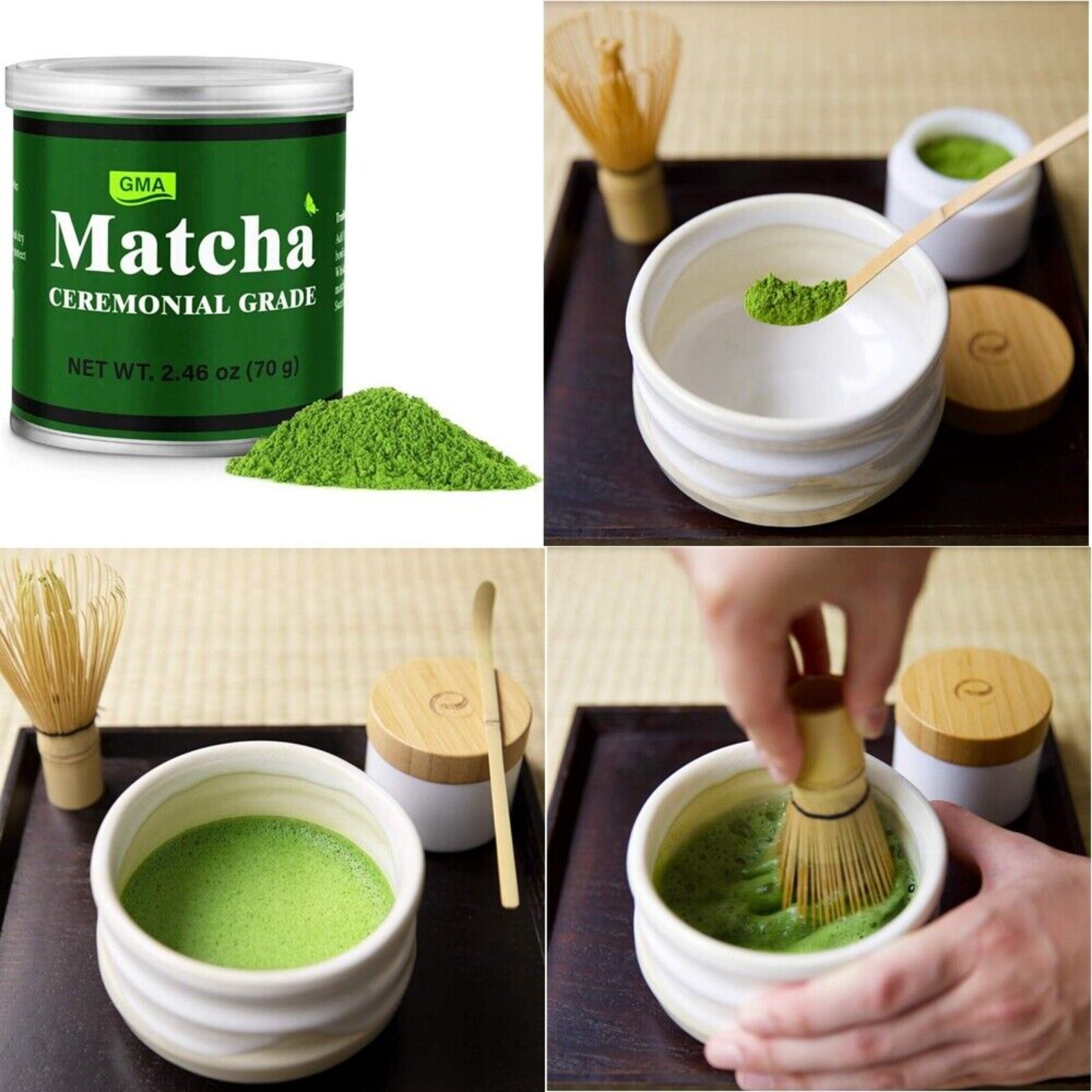 🍵GMA 100% Organic Matcha Green Tea Powder Pure Japanese Culinary Grade 70 Grams
