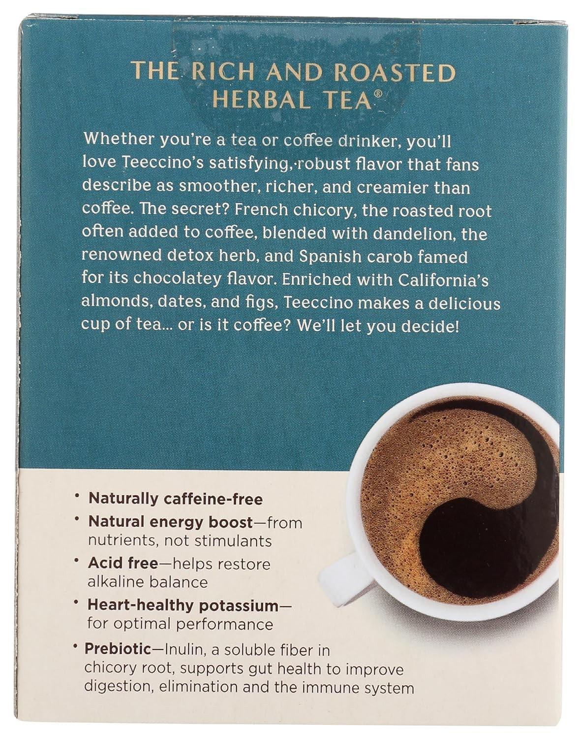 Dandelion Caramel Nut Tea – Caffeine Free, Roasted Herbal Tea with Prebiotics…