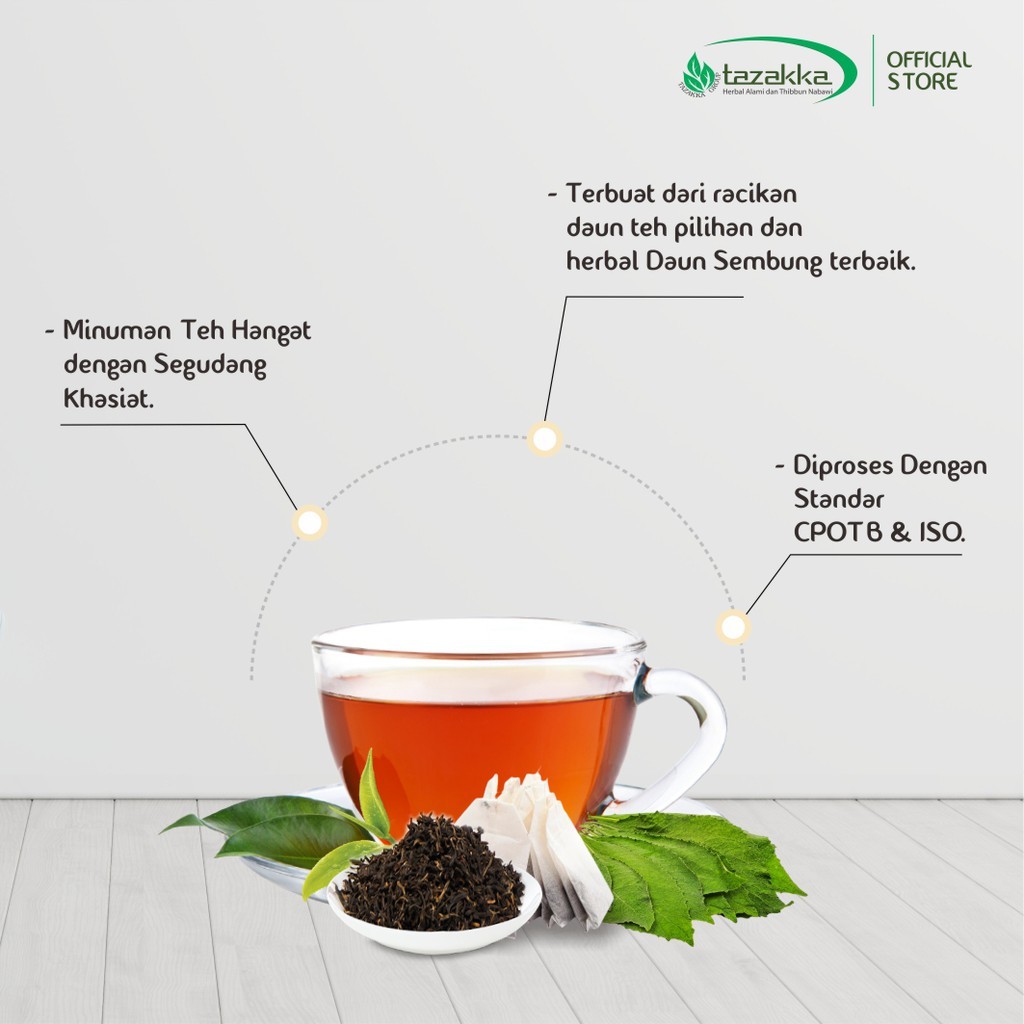 3x Daun Sembung herbal tea bags 40g each (120g total) bundle aroma ritual