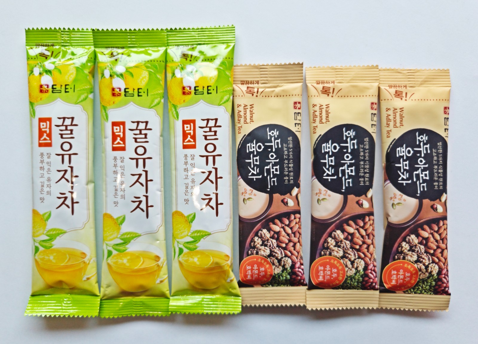 Damtuh Korean Traditional Tea Sampler Mix – Assorted Healthy Instant Stick Pack