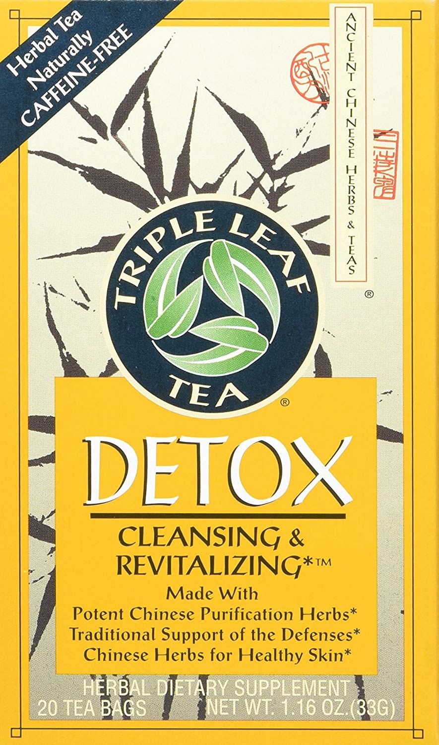 Triple Leaf Tea Chinese Medicinal Detox Triple Leaf Tea Bag,20 Tea Bags