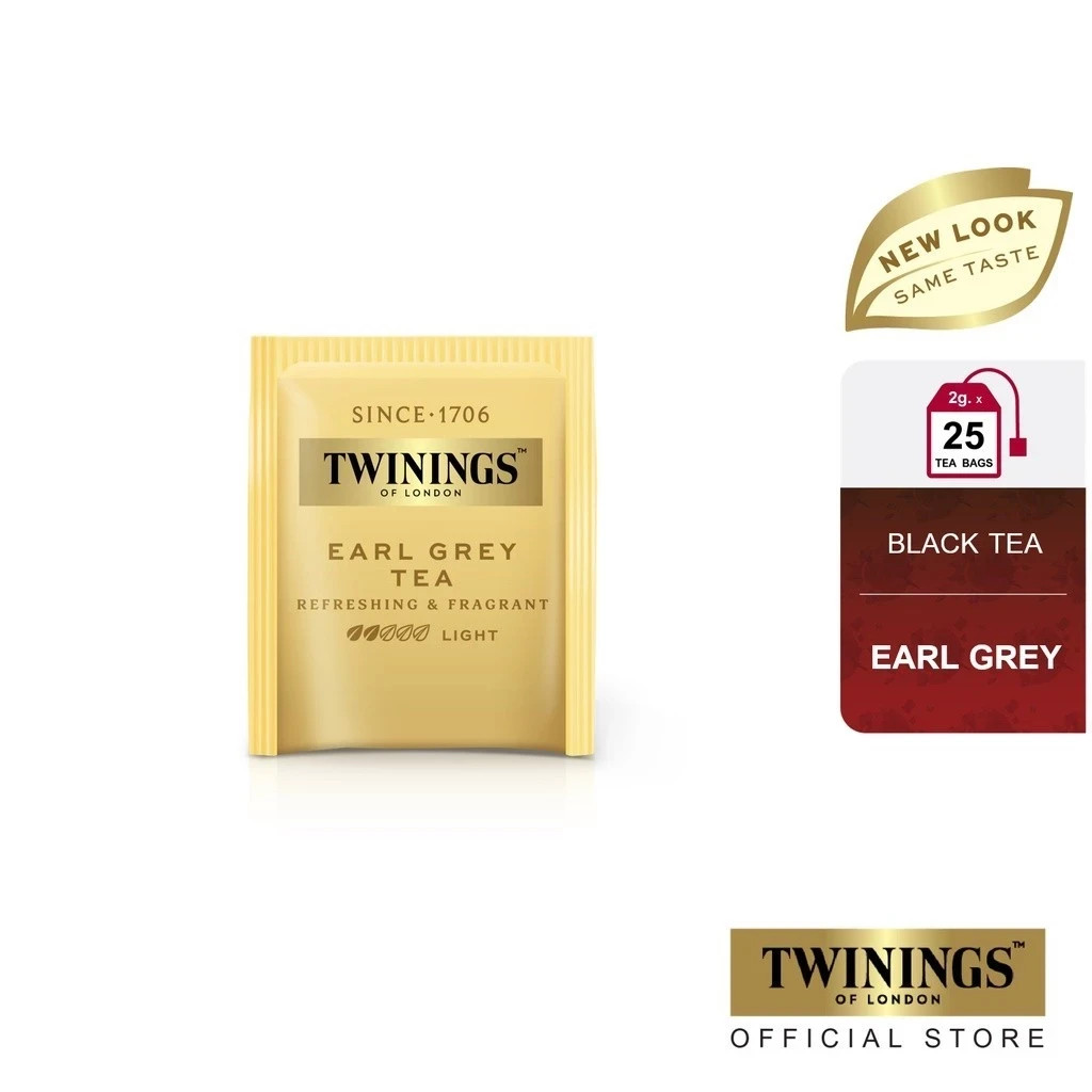 1x TWININGS Earl Grey Tea Aromatic With Bergamot (2g x 25’s) FREE SHIPPING!