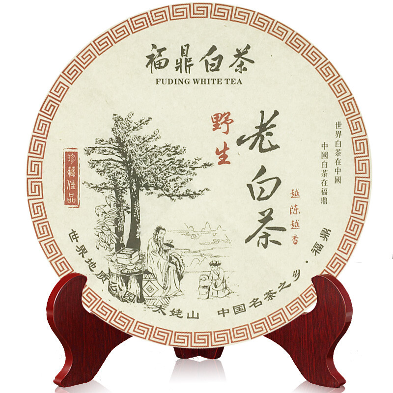 White Tea Cake LAO BAI CHA Premium Aged Fuding Shou Mei Long Life Eyebrow 350g