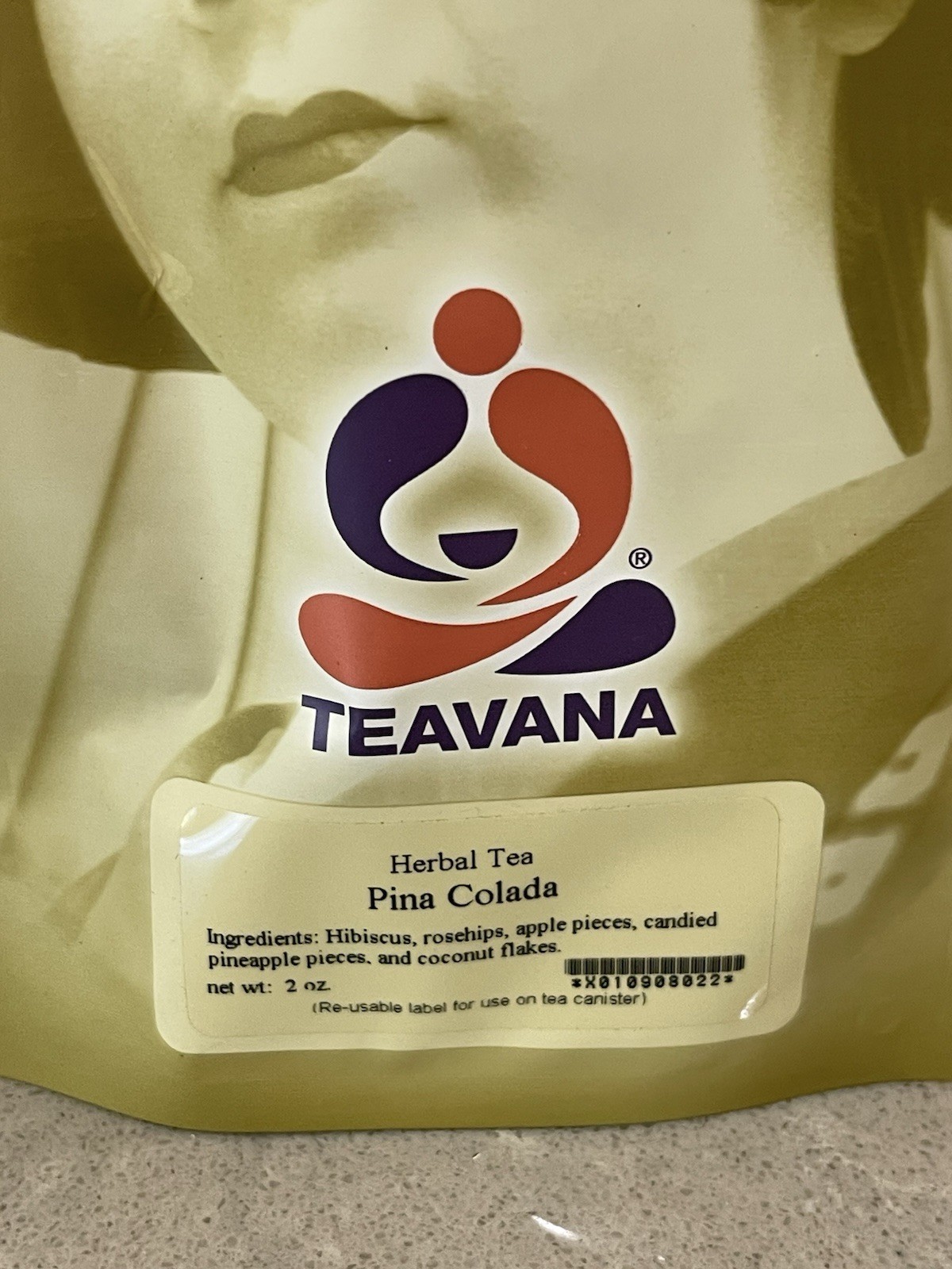 Teavana Herbal Tea Pina Colada 2oz Brand New Sealed