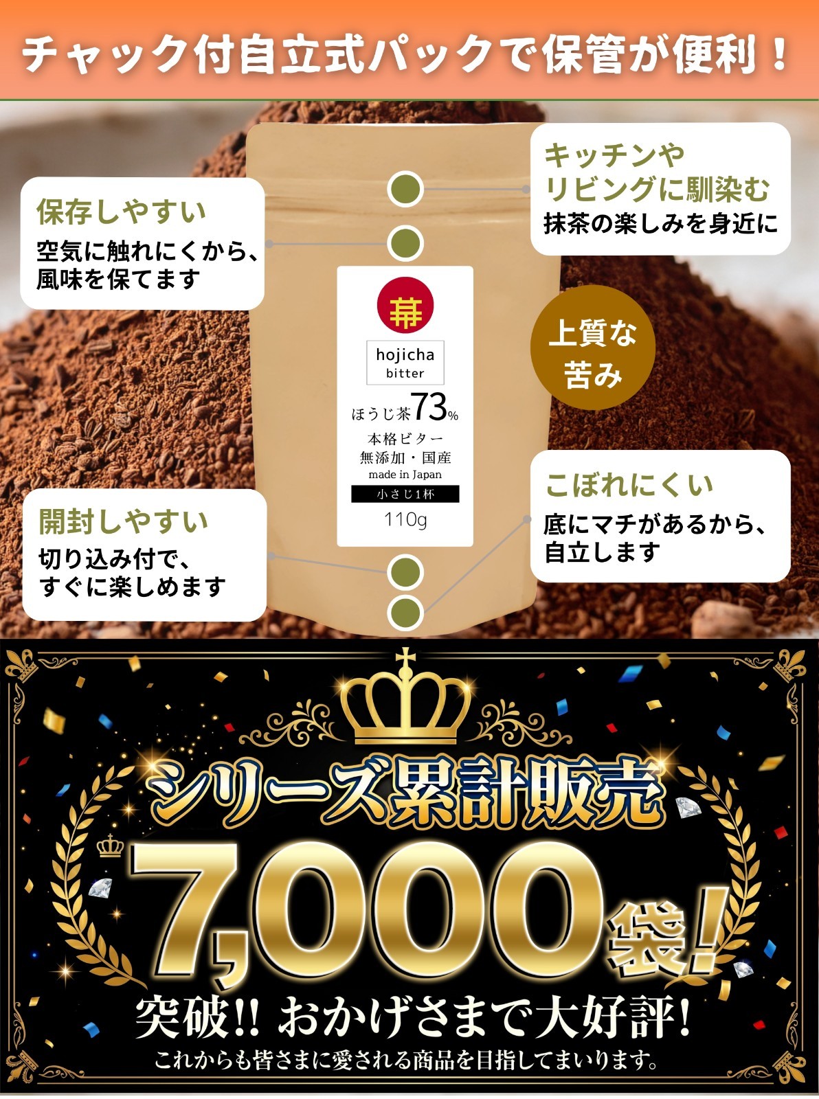 Japanese Roasted Green Tea Hojicha Powder Smooth Sweet Cafe Latt 300g from JAPAN