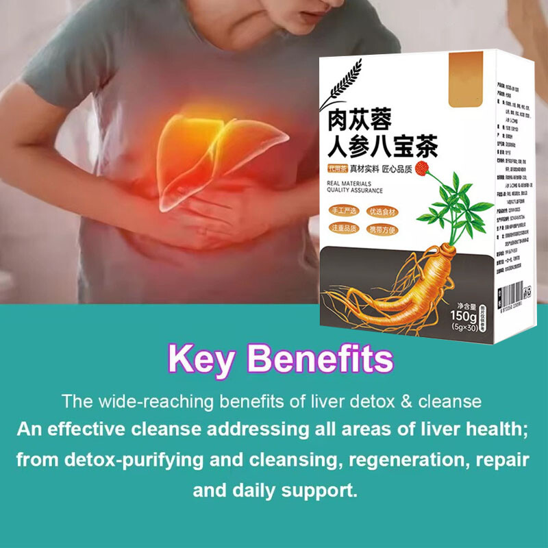 30Bags Liver,Kidney & Pancrea Herbal Compound Detox & Cleanse Herbal Ginseng Tea