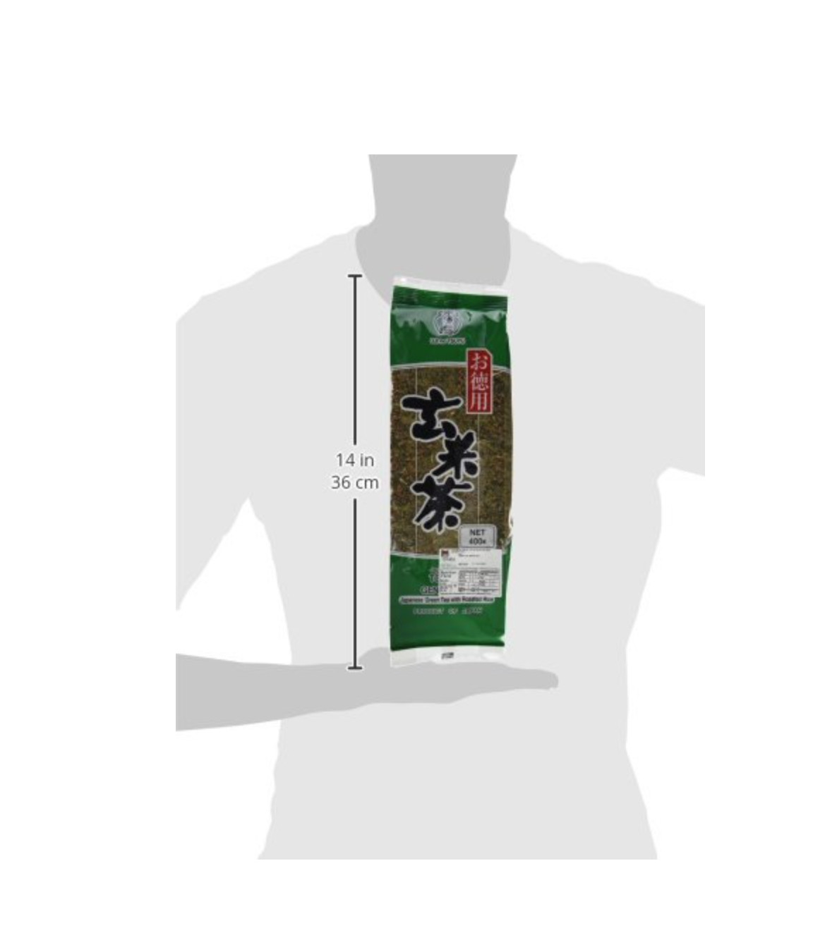 Japanese Ujinotsuyu Tokuyo Green Tea Roasted Rice GenmaiCha-14.1oz