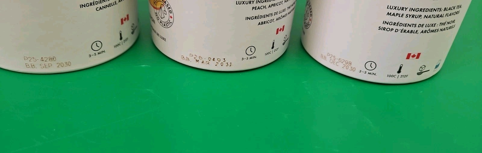 M21 Cans Of 24 Orange Spice Peach Apricot Golden Maple Bags Sealed Black Tea