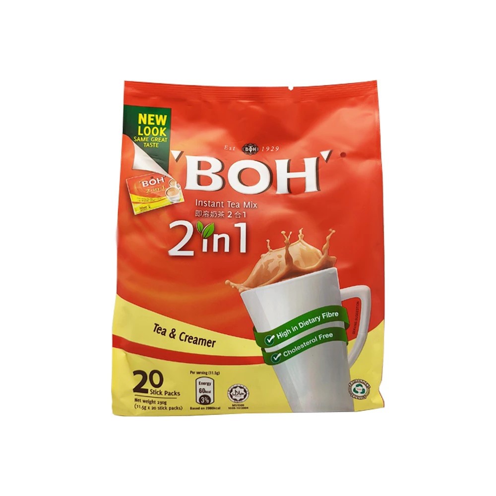 BOH Instant Tea Mix 2 In 1 Tea & Creamer 1 PACK 20s x 11.5g Fast Ship US
