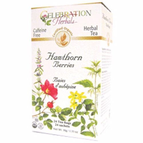 Organic Hawthorn Berries Tea 24 Bags By Celebration Herbals