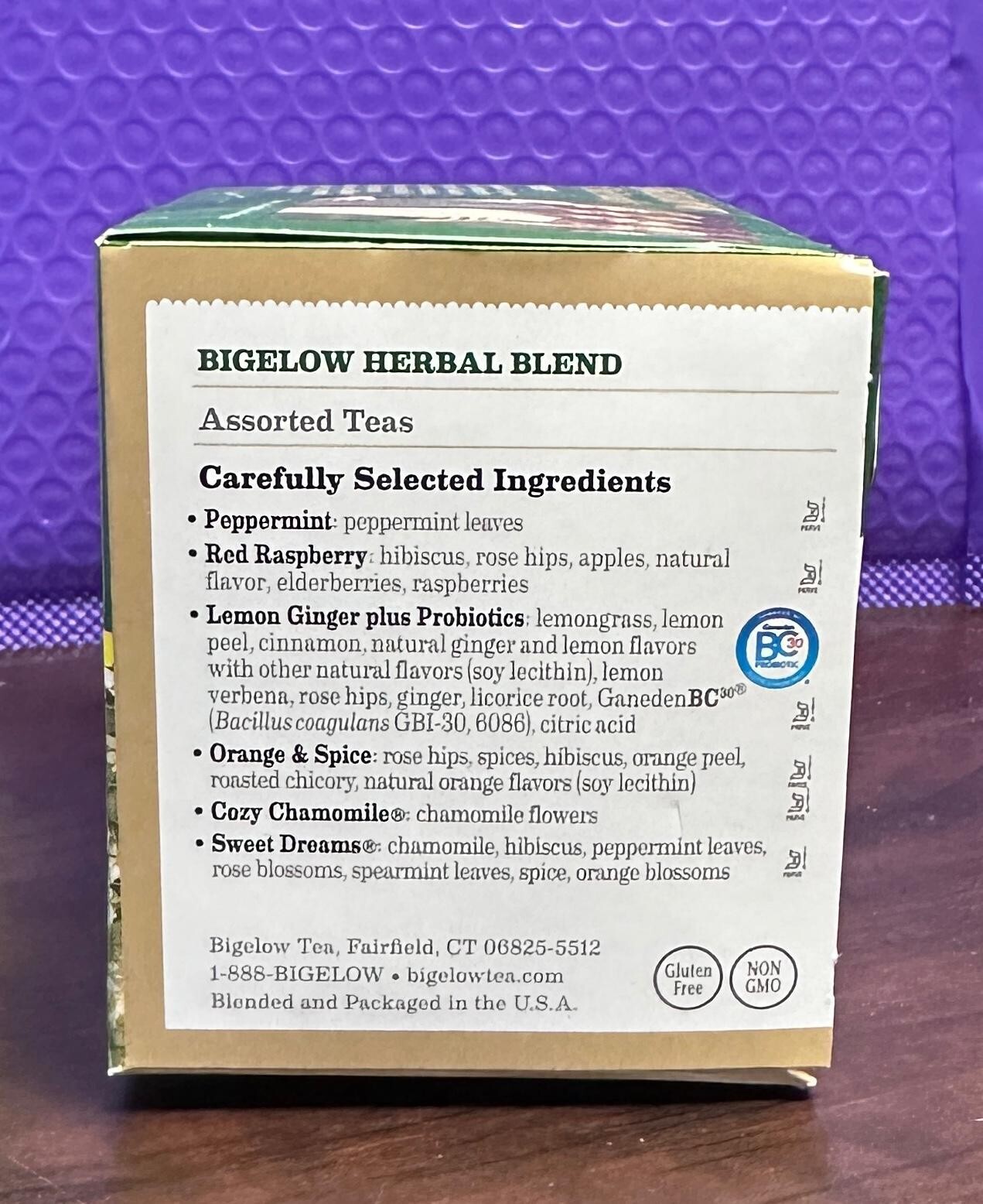 Bigelow Assorted Herb Tea 6 Variety 18 Bags (Pack of 2)