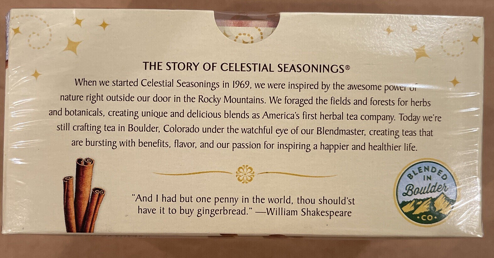 Celestial Seasonings Herbal Tea, Gingerbread Spice, 18 Count, see description