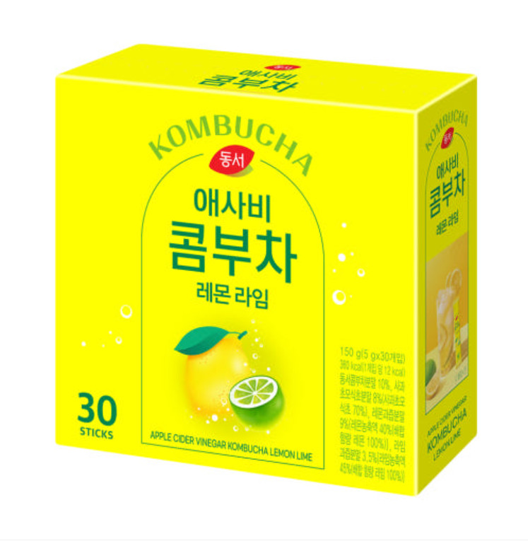 Dongsuh Apple Cider Vinegar Kombucha – Lemon Lime 5g X 30T