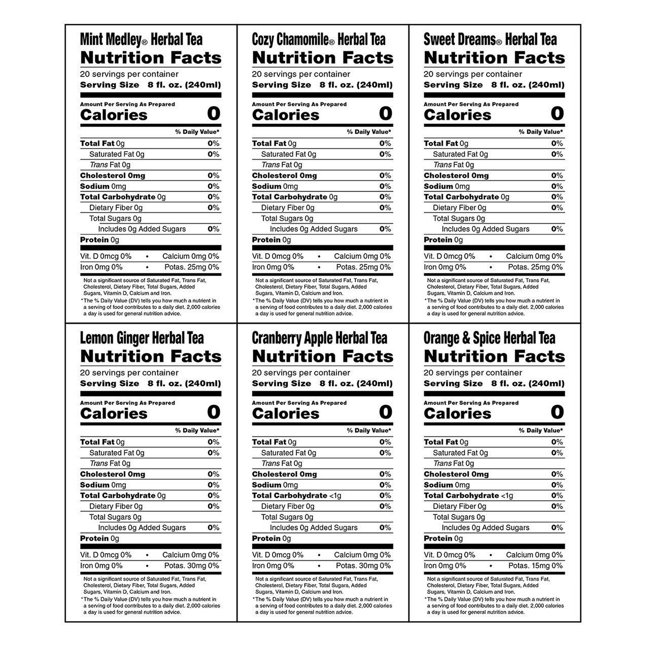 Bigelow Herbal Tea, Variety Pack, 168 Bags
