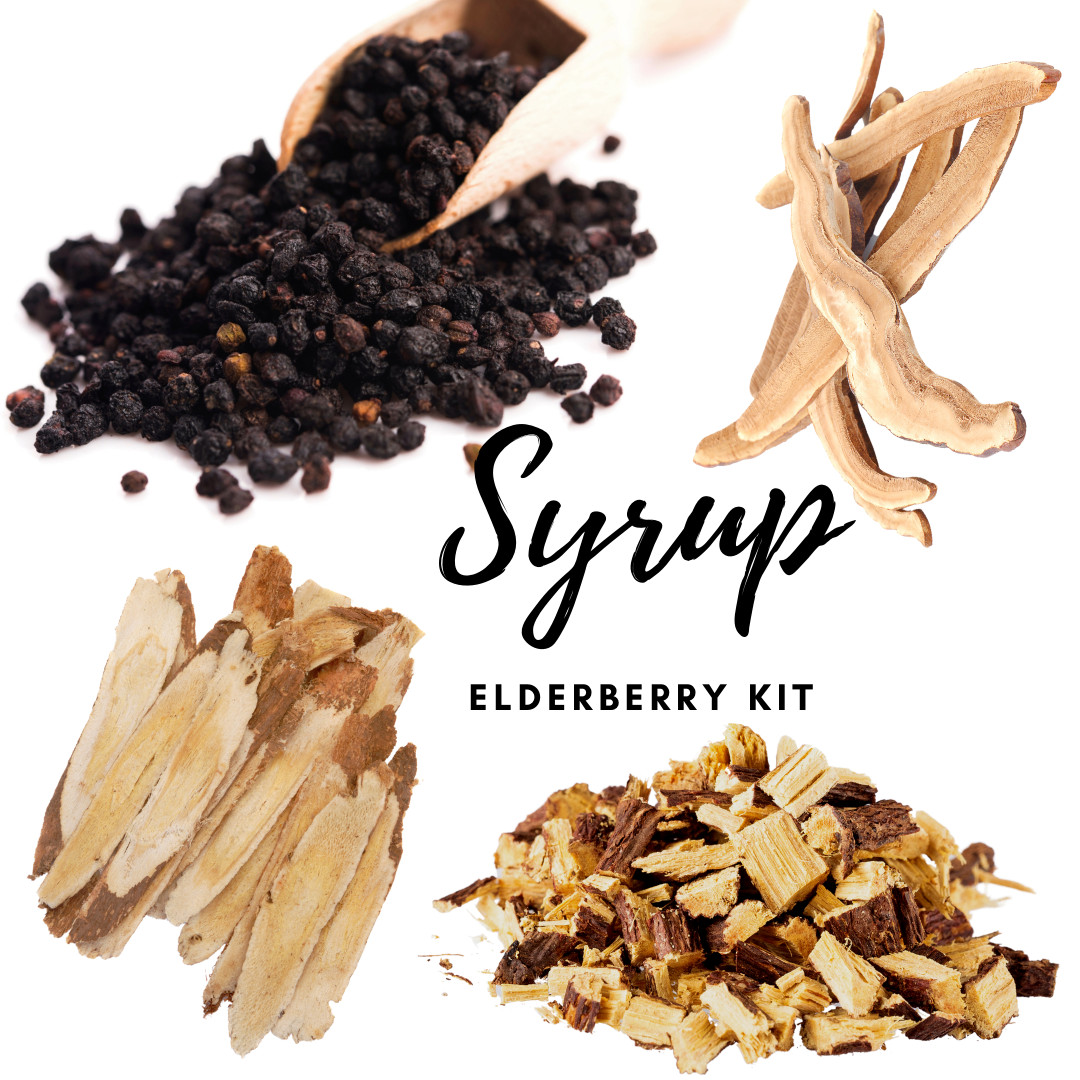 Elderberry Syrup Kit “Immunition Syrup” Immune Boosting Astragalus Reishi