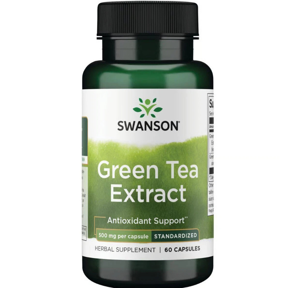3 packs Swanson Green Tea Extract 500 mg 60 Capsules