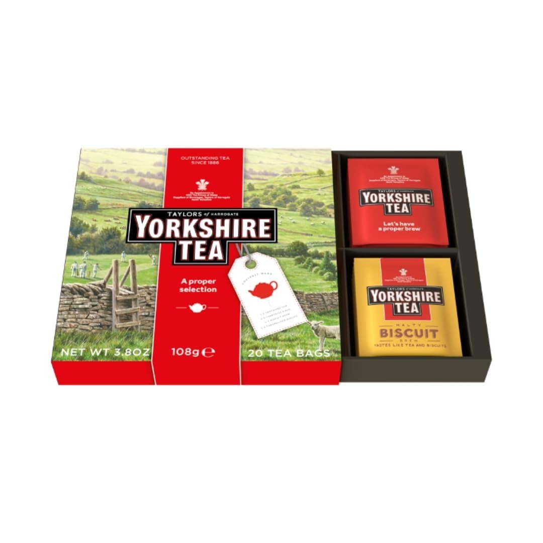 Black Tea Assorted Gift Box – 20 Caffeinated Bags for Every Tea Lover