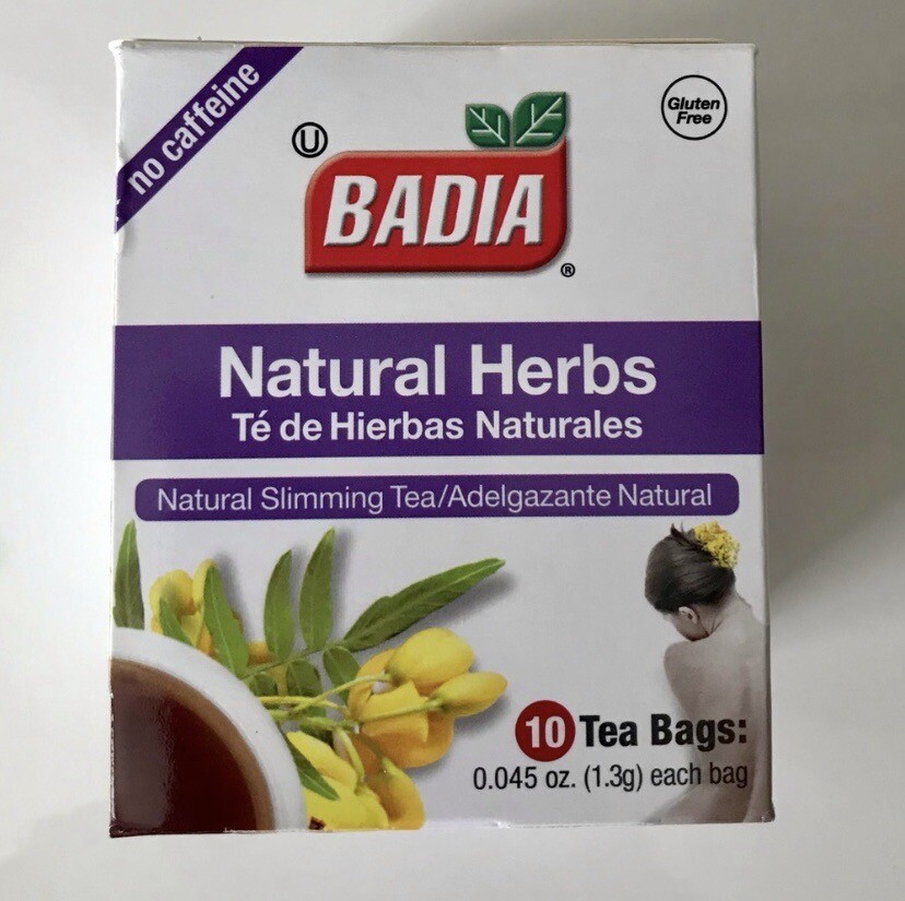Badia Herbs Natural Slimming Tea Caffeine-Free (3 Boxes)