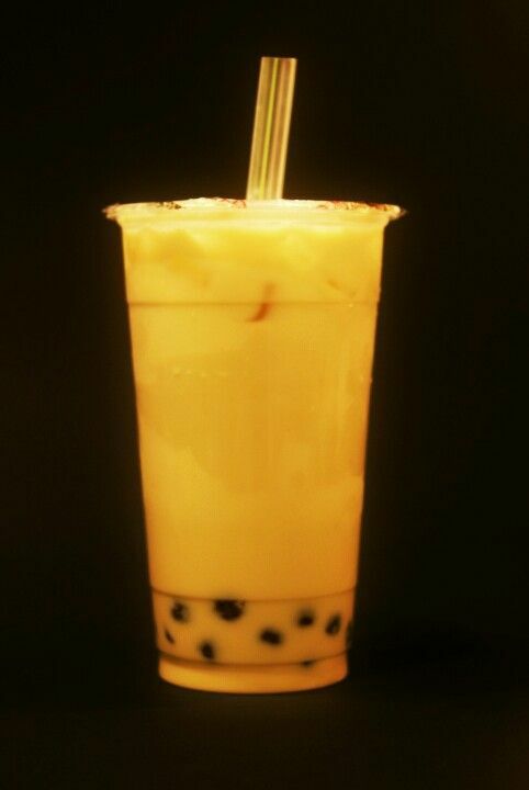 Premium PINEAPPLE MANGO Powder Boba Bubble Tea Tapioca Pearl Smoothie 12 oz