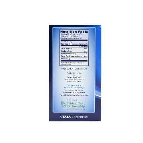 Tetley Masala Flavor Tea bags 72 Count 5.08oz (144g)