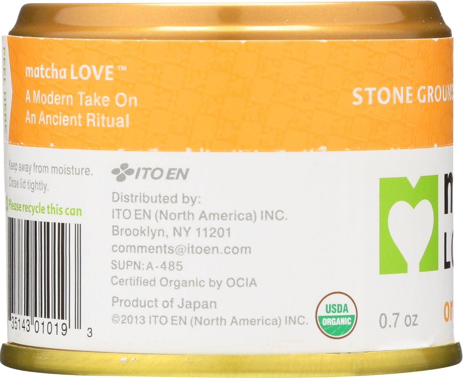 Ito En Organic – Matcha Powder, 20G Tin