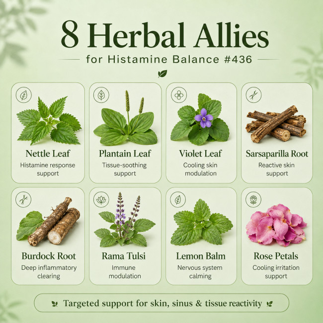 Organic HISTAMINE BALANCE TEA #436 | Skin & Seasonal Support | Herbalist Crafted