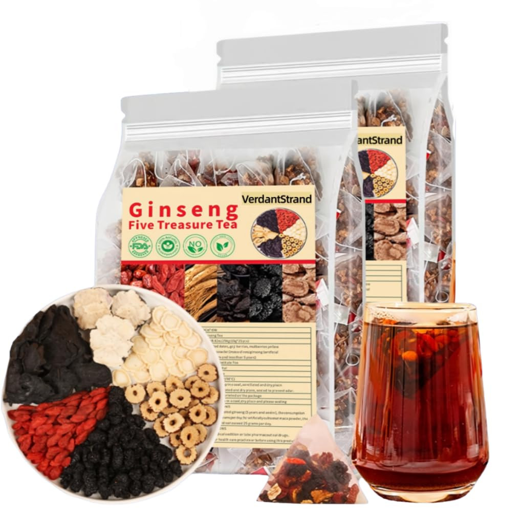 Kidney Tea Formula Ginseng Six Treasure Tea,Natural Chinese Herbal Kidney Cleans