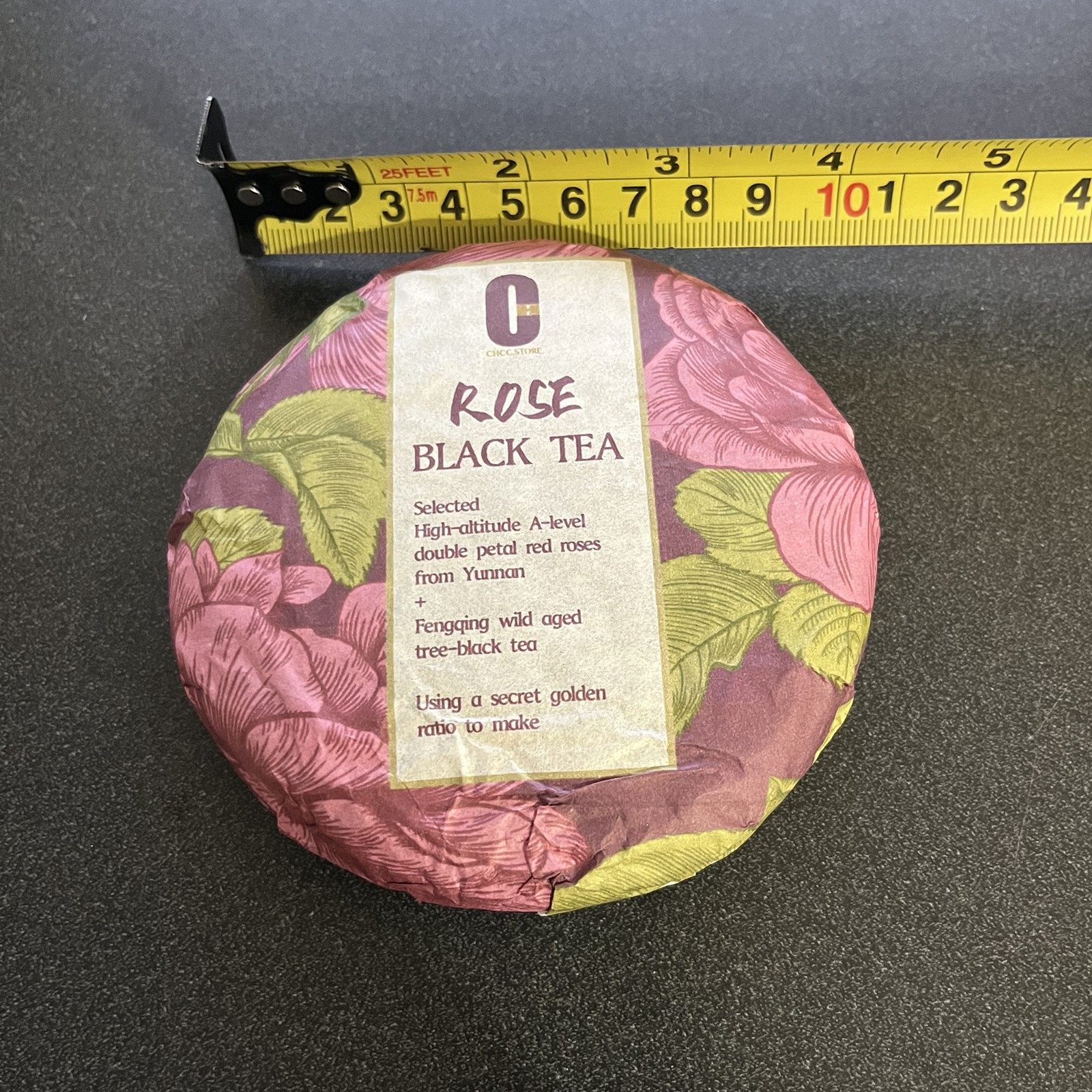 120g Yunnan Black Tea High Mountains Rose Flower Black Tea cake