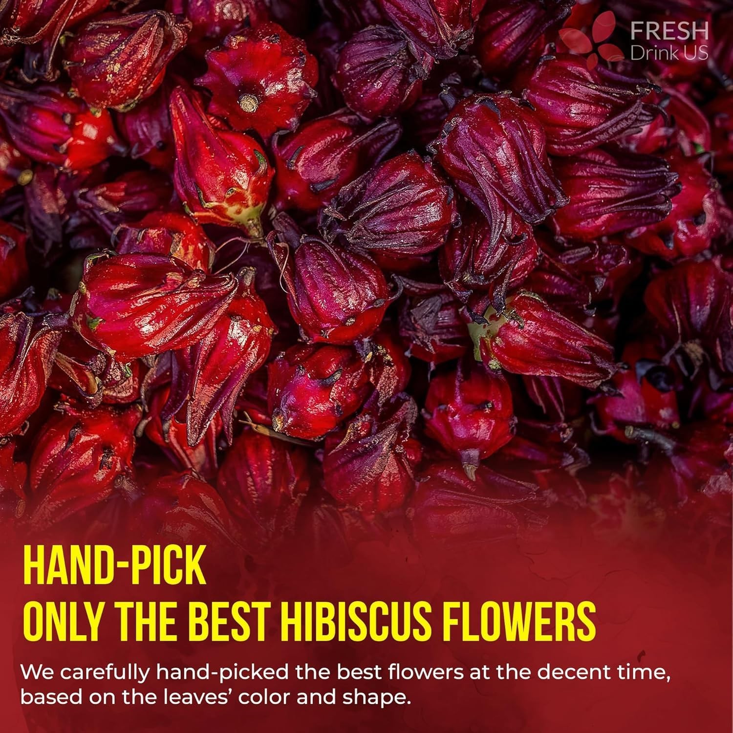 Premium 140 Hibiscus Flowers Tea Bags, 100% Natural, Handmade & Pure