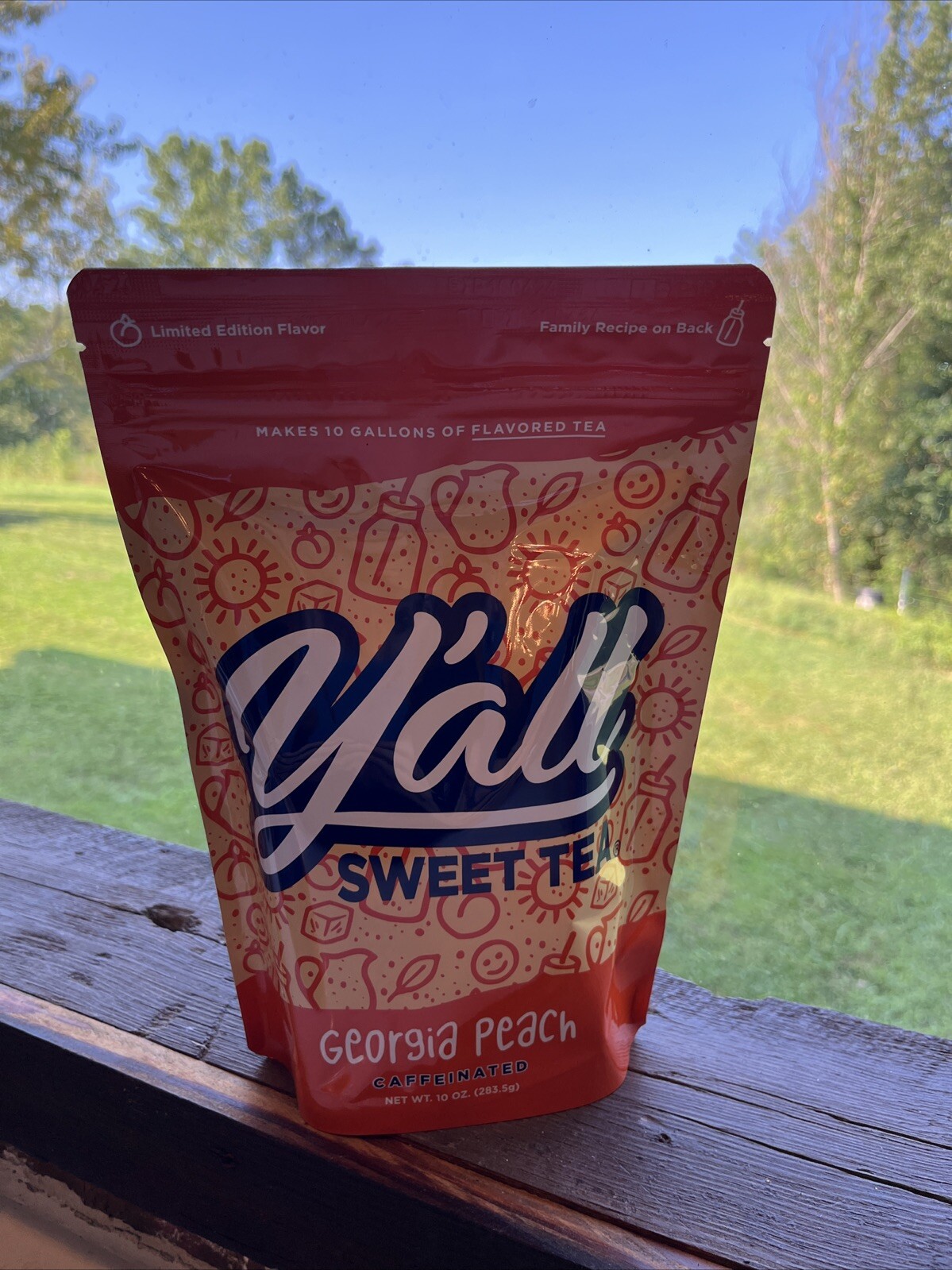 Y’all Sweet Tea 10 pk resealable bags Georgia Peach 🍑 **Limited Edition** B101