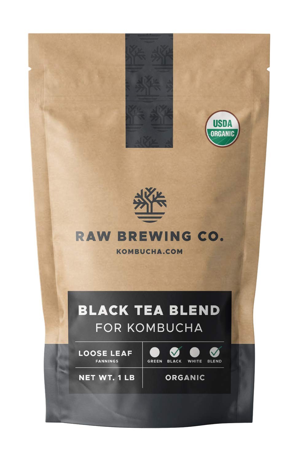 Kombucha.com Certified Organic Loose Leaf Tea – Kombucha Brewing Blends (Blac…