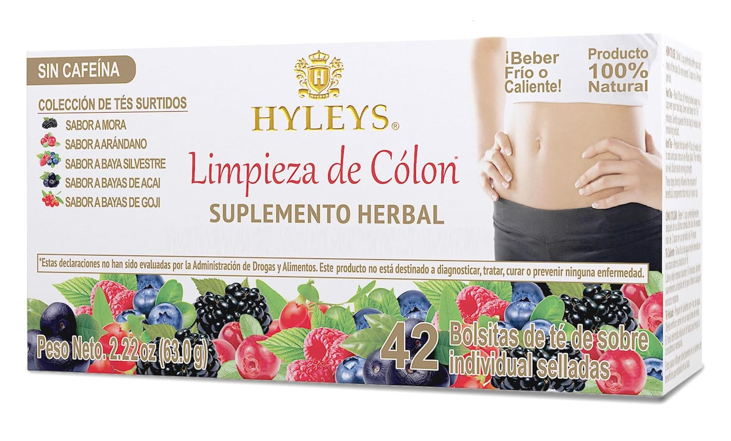 Colon Cleanse Tea Assorted Flavors – 42 Tea Bags (1 Pack)