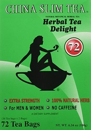 China Slim Herbal Tea Extra Strength Delight 72 Tea Bags – Exp: 2026
