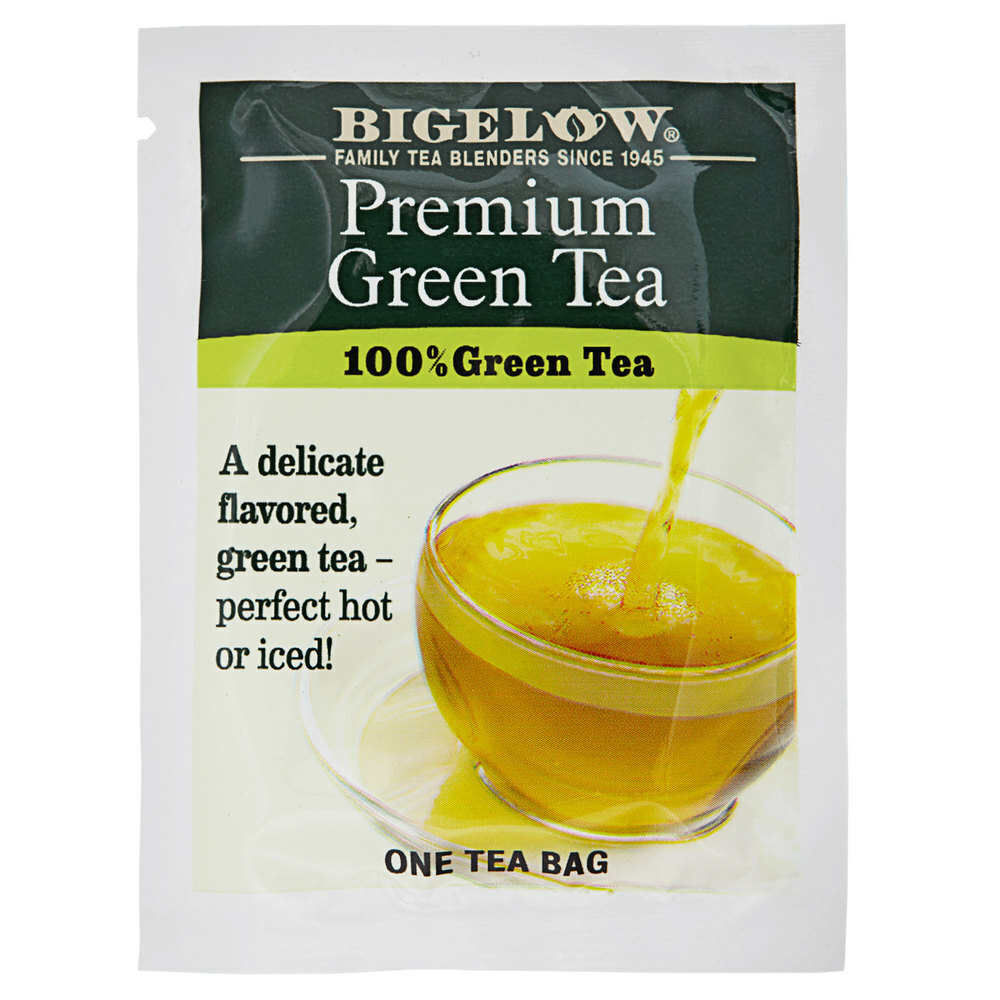 Bigelow 60-Count Premium Green Tea Bags – 6/Case