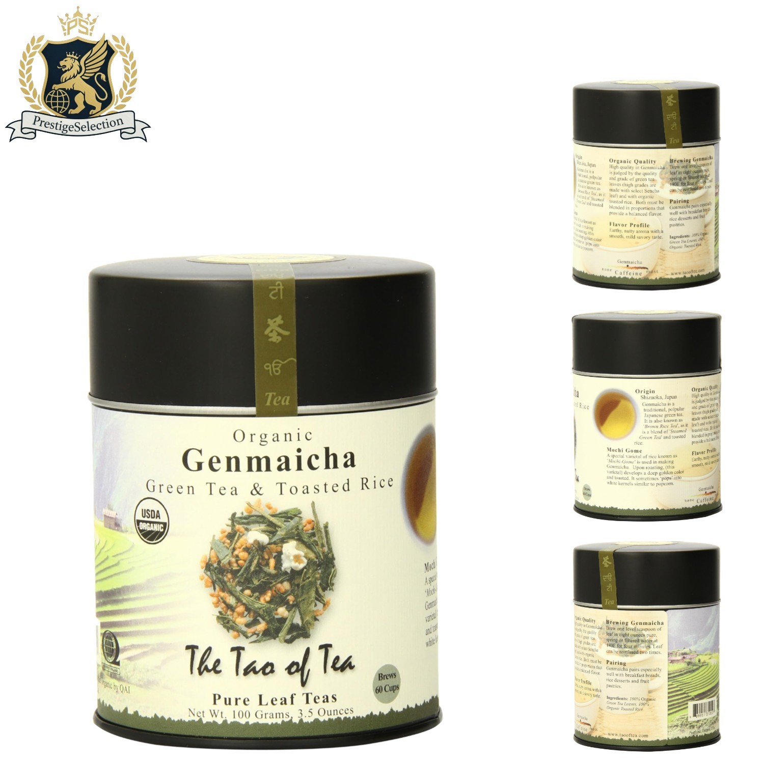 Delightful Genmaicha Green Tea – Organic Loose Leaf with Toasted Rice, 3.5oz