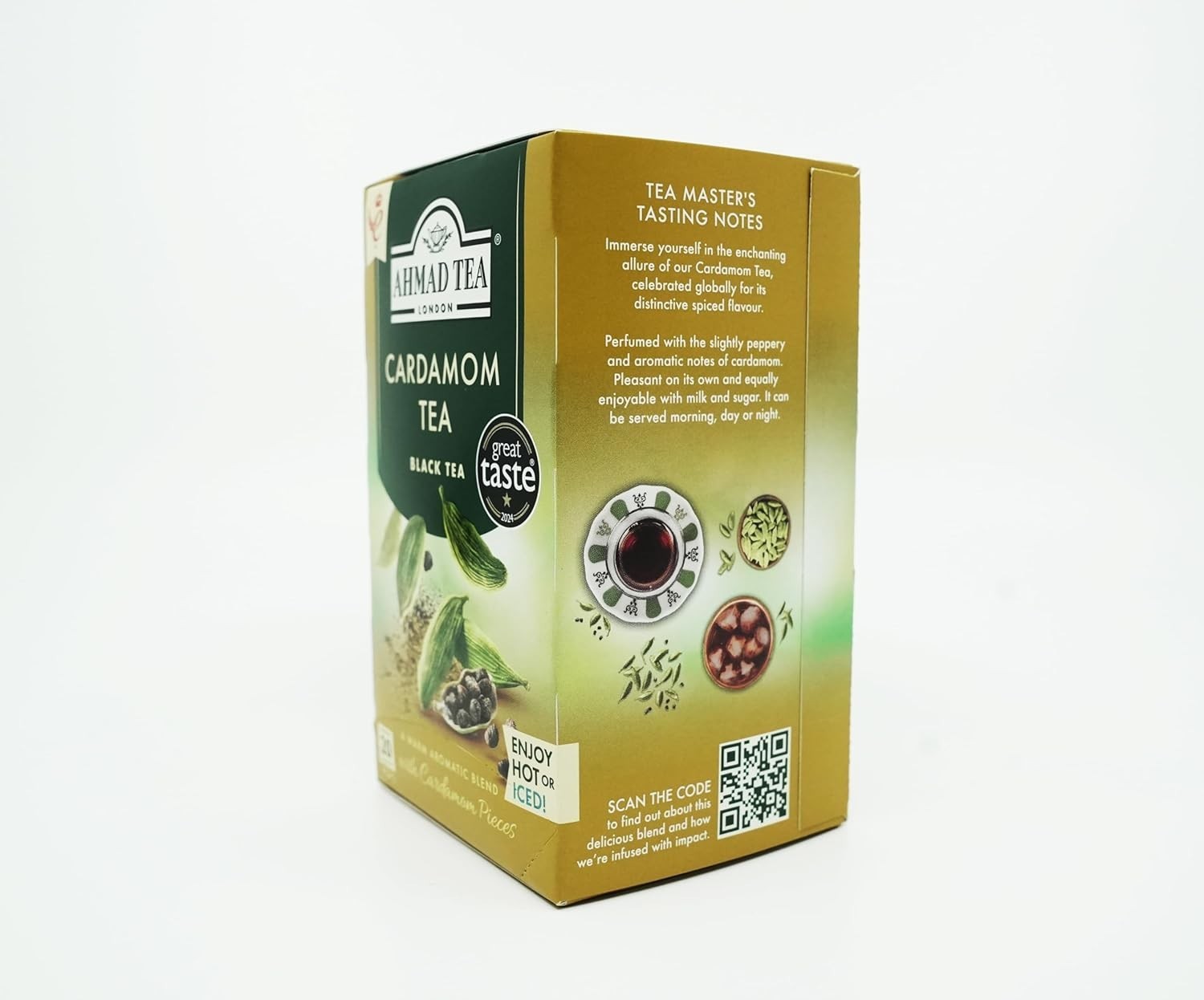 Exquisite Cardamom Black Tea Teabags – 20 Count, Heart & Immunity Boost